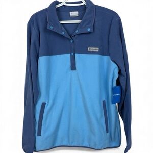 NWT Columbia Blue Sky/Bluebell  Snap Fleece Pullover XL